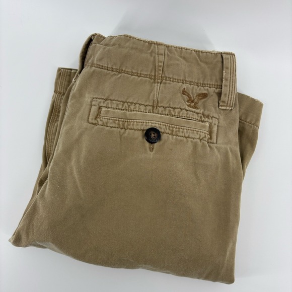 American Eagle Outfitters Other - American Eagle  Shorts‎ Men's 30 Khaki Longer Length Chino Casual Y2K